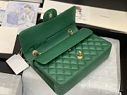 Chanel Flap Bag Green Caviar Gold 25cm - 5