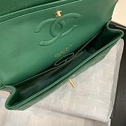 Chanel Flap Bag Green Caviar Gold 25cm - 4