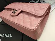 Chanel Flap Bag Iridescent Pink Silver 25cm - 4