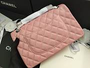 Chanel Flap Bag Iridescent Pink Silver 25cm - 3