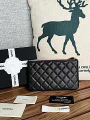 Chanel Wallet Black Caviar Gold 20x12.2x1cm - 4