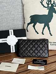 Chanel Wallet Black Caviar Silver 20x12.2x1cm - 2