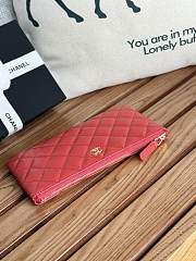 Chanel Wallet Red Caviar Gold 20x12.2x1cm - 2