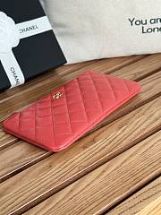 Chanel Wallet Red Caviar Gold 20x12.2x1cm - 3