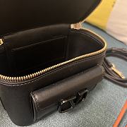 Valentino Garavani Leather Locò Black Vanity Case 16.5x10x7.5cm - 5