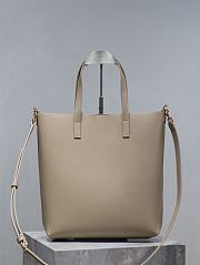 YSL Shopping Toy in Supple Leather Beige Gold 25x28x8cm - 6