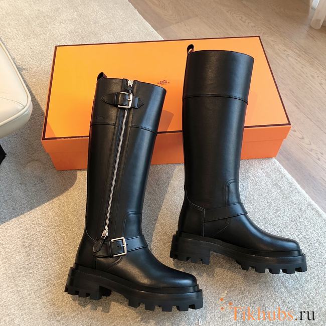 Hermes Jaime Boot Black  - 1