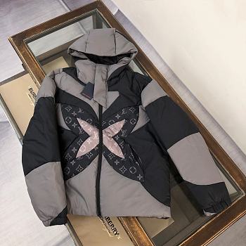 Louis Vuitton LV Monogram Flower Hooded Puffer Jacket