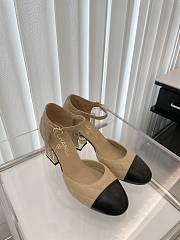 Chanel Beige Heel Sandal 7.5cm - 2