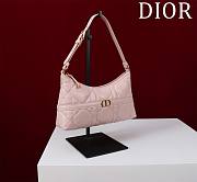 Dior Miss Caro Mini Hobo Shoulder Bag Pink 24x14x6.5cm - 5