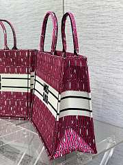 Dior Large Book Tote Fuchsia White Miss Dior 42x18x35cm - 2