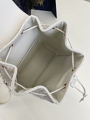 Dior Medium Caro Backpack White Lambskin 23 x 26.7 x 12.5 cm - 5