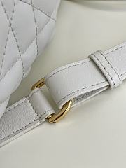 Dior Medium Caro Backpack White Lambskin 23 x 26.7 x 12.5 cm - 3