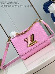 Louis Vuitton LV Twist Bag PM Wisteria Pink 19x9x15cm - 1