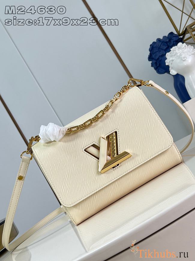 Louis Vuitton LV Twist MM White Bag 23x17x9.5cm - 1