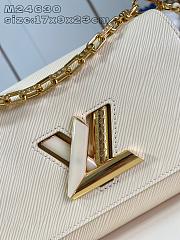 Louis Vuitton LV Twist MM White Bag 23x17x9.5cm - 5