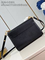 Louis Vuitton LV Twist MM Black Bag 23x17x9.5cm - 2