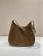 Prada Cleo Bag Brown Suede 40x30x9cm - 4