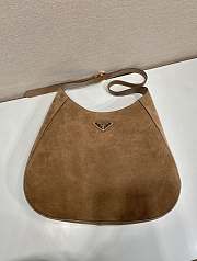 Prada Cleo Bag Brown Suede 40x30x9cm - 2