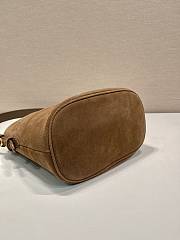 Prada Suede Mini Brown Bucket Bag 22x22x13cm - 6