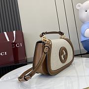 Gucci Blondie Small Top Handle Bag Beige 26.5x16.5x8.5cm - 6