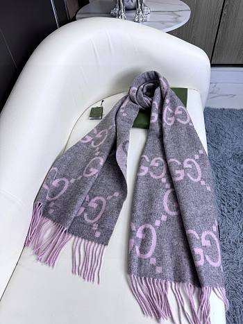 Gucci Grey Scarf 45x200cm