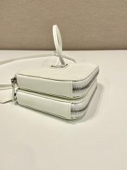 Prada Saffiano Leather Mini Pouch White 15x10x5cm - 6