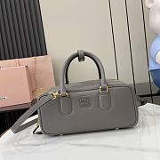 Miu Miu Arcadie Bag Grey Leather 27x9x12cm - 1