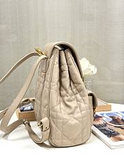 Dior Medium Caro Backpack Beige Lambskin 23 x 26.7 x 12.5 cm - 6