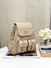 Dior Medium Caro Backpack Beige Lambskin 23 x 26.7 x 12.5 cm - 3