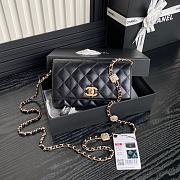 Chanel Wallet Chain Woc Black Lambskin 19cm - 1