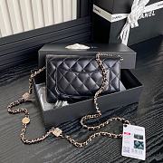 Chanel Wallet Chain Woc Black Lambskin 19cm - 3