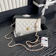 Chanel Wallet Chain Woc White Lambskin 19cm - 1