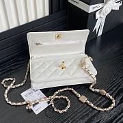 Chanel Wallet Chain Woc White Lambskin 19cm - 3