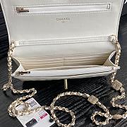 Chanel Wallet Chain Woc White Lambskin 19cm - 2