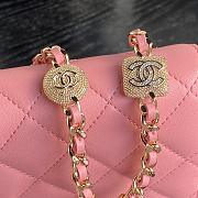 Chanel Wallet Chain Woc Pink Lambskin 19cm - 5