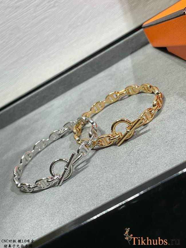 Hermes Silver/Gold Bracelet  - 1