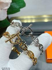 Hermes Silver/Gold Bracelet  - 2