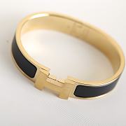 Hermes Clic Clac H Black Gold Bracelet - 1