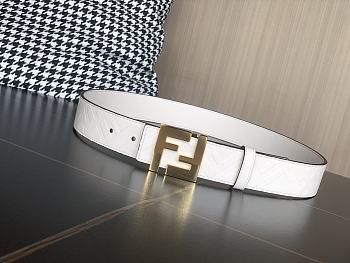 Fendi White Belt 3.5cm