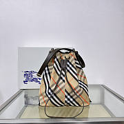 Burberry Medium Check Drawstring Pouch​ 27.5x16x29cm - 1