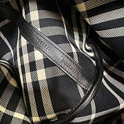 Burberry Medium Check Drawstring Black Pouch​ 27.5x16x29cm - 4