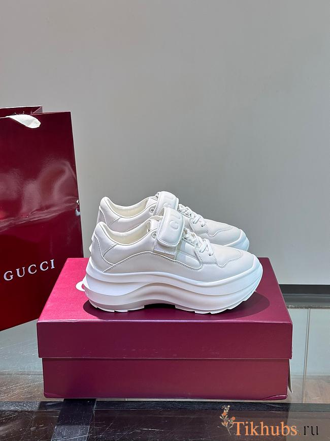 Gucci Wave Wedge White Sneaker - 1