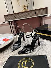 Christian Louboutin Condora Riviera Spikes 100mm Pumps Black - 1