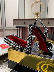 Christian Louboutin Condora Riviera Spikes 100mm Pumps Black - 5