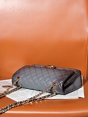 Chanel Classic 11.12 Flap Bag Lambskin Gold Grey 25cm - 4