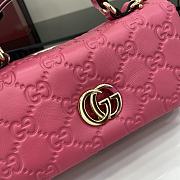 Gucci GG Milano Mini Top Handle Bag Pink 21x12.5x4.5cm - 2