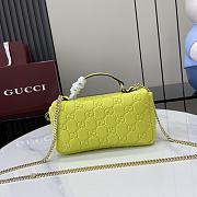 Gucci GG Milano Mini Top Handle Bag Bright Green 21x12.5x4.5cm - 3