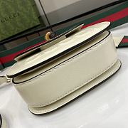 Gucci Bamboo 1947 Mini Top Handle White Bag 17x12x7.5cm - 5