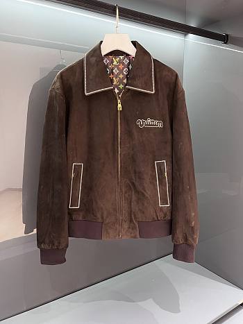 Louis Vuitton LV Brown Suede Jacket